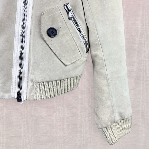 3.1 Phillip Lim Ecru Suede Moto Jacket - Picture 14 of 16